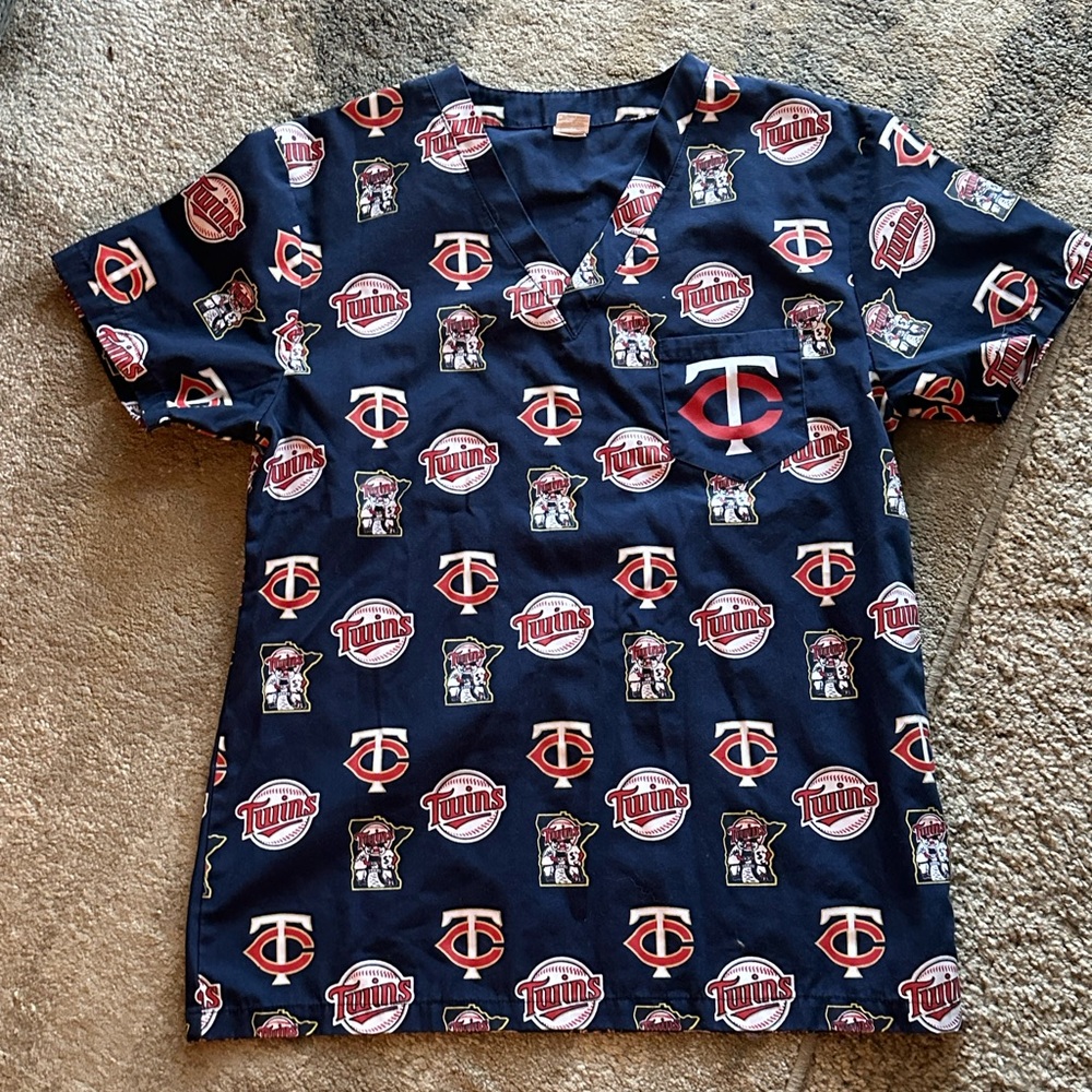 Stitches unisex Navy Baseball Logo Shirt